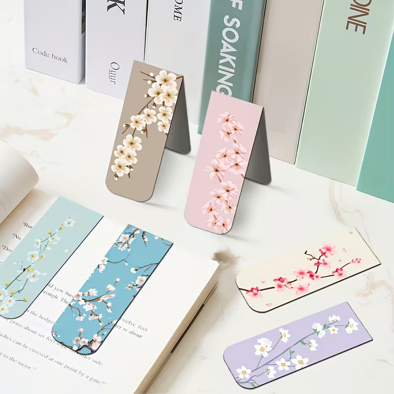 Random Floral Magnetic Bookmarks