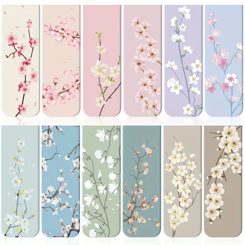 Random Floral Magnetic Bookmarks