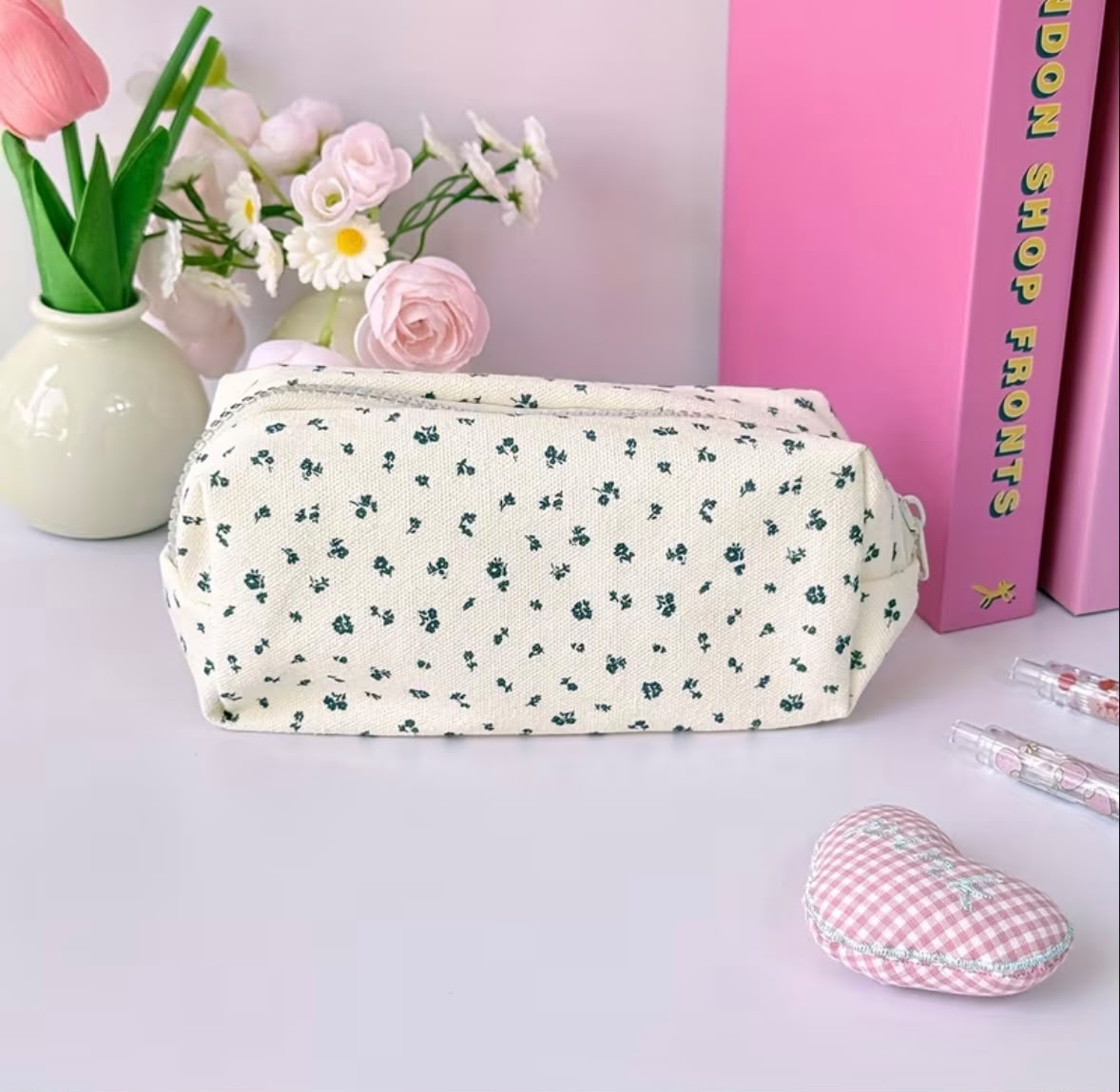 Vintage Floral Pencil Pouch