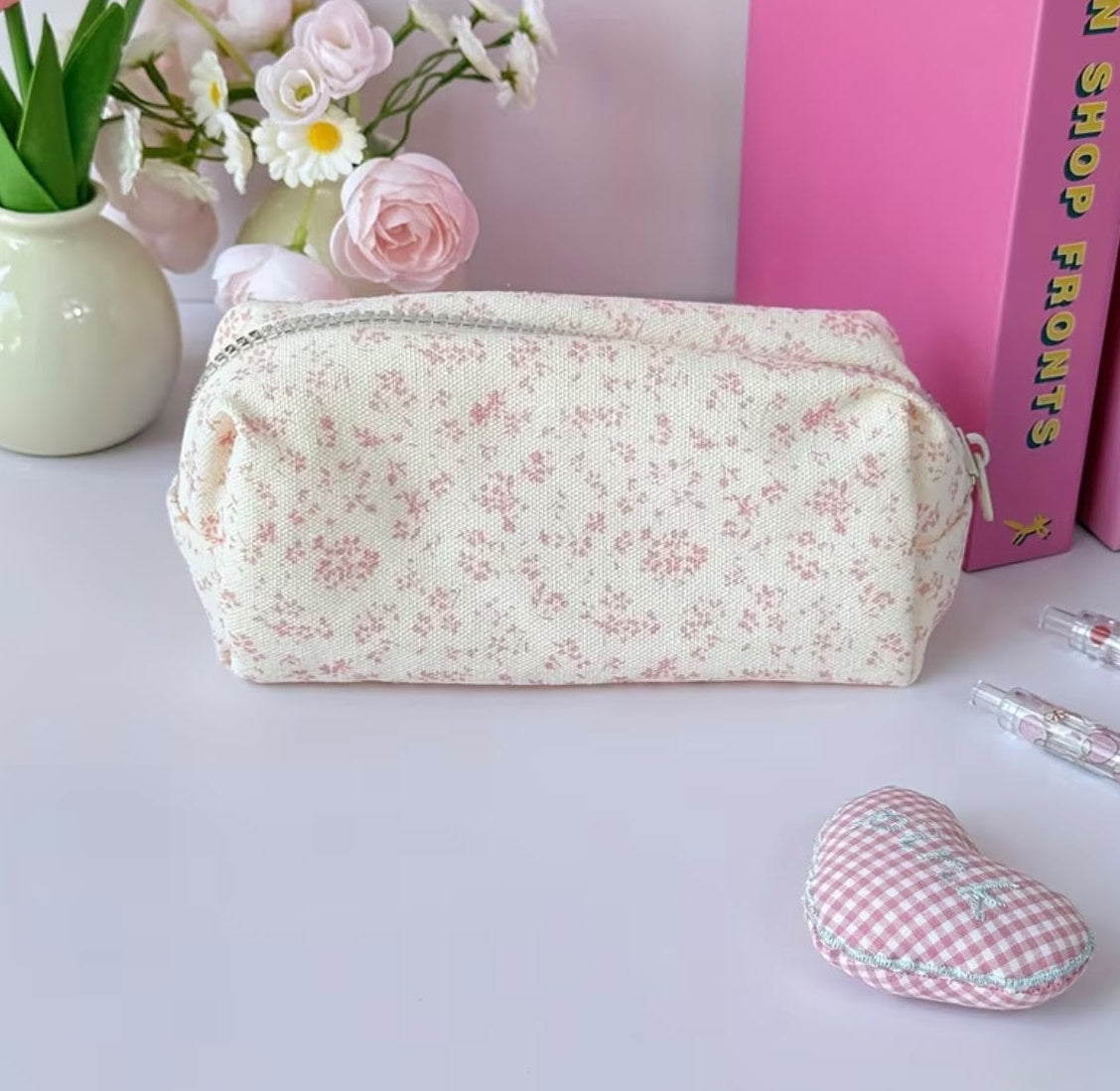 Vintage Floral Pencil Pouch